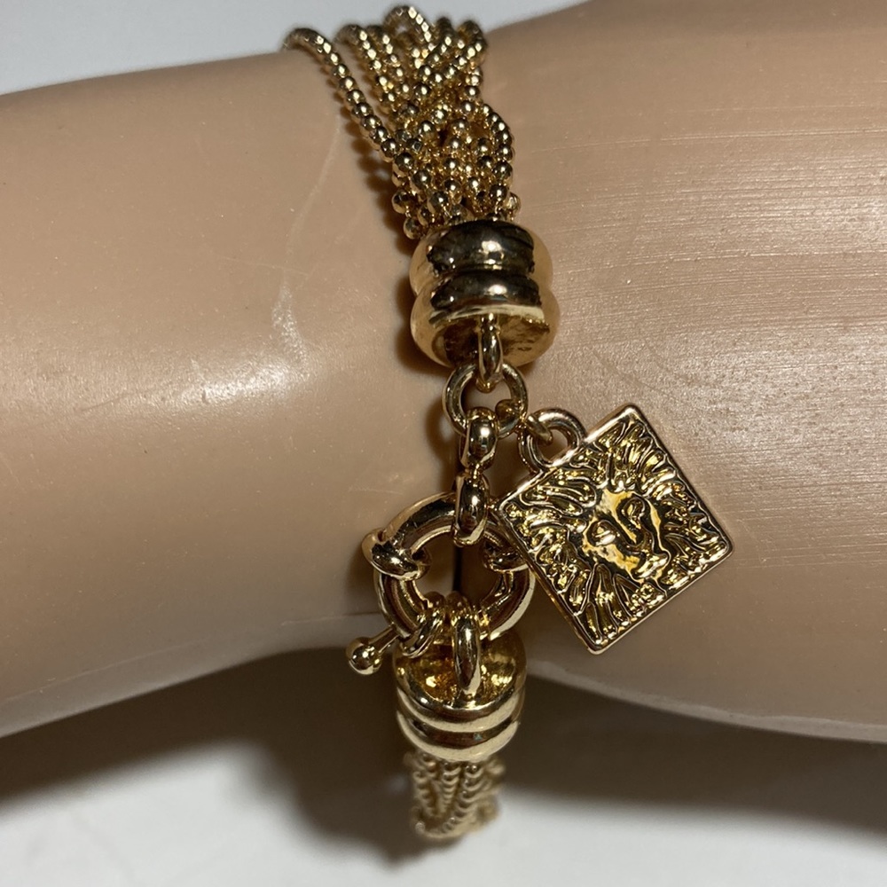 ANNE KLEIN BRAND NEW GOLD-FILLED TINY BEADED BRACELET